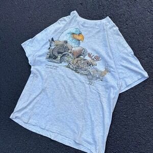 Vintage 90's Nature single stitch animals t-shirt